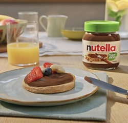 Assiette de crêpes au Nutella